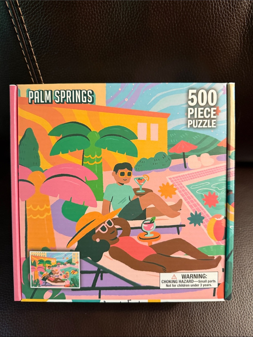 Palm Springs 500-Piece Jigsaw Puzzle by De Bored and Kess Co.